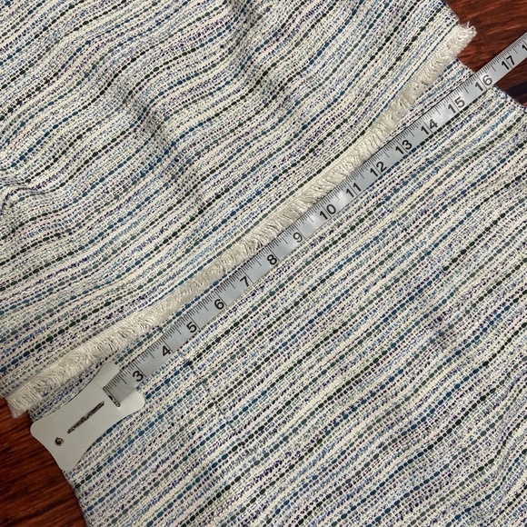 ANN TAYLOR FACTORY - Striped Tweed Sheath Dress with Fringe 6P - Picture 5 of 8